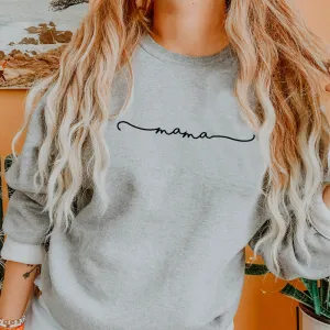 Mama Retro Script Sweatshirt maternity dresses promo