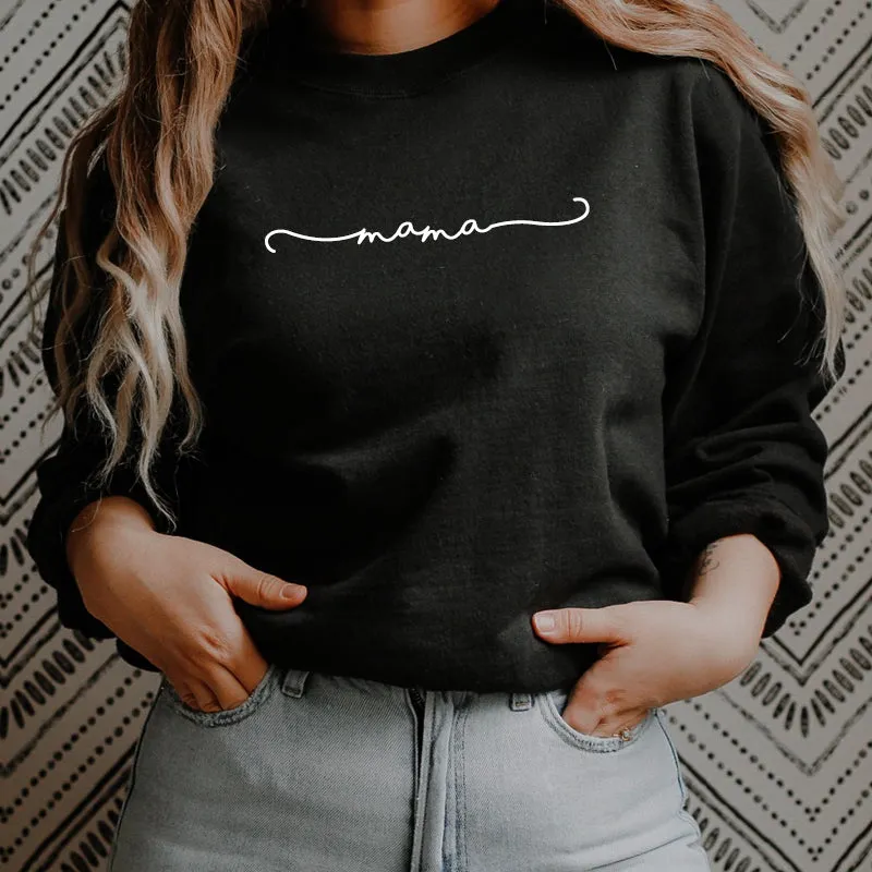 Mama Retro Script Sweatshirt