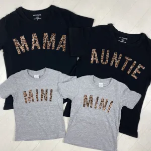 Mama/Auntie & Mini Matching T-Shirts (MRK X) mum blouses clearance