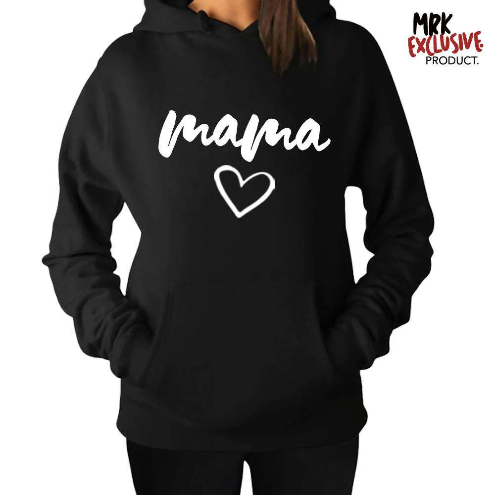 Mama/Mamas Mini Mum & Kid Matching Black Hoodies (MRK X)