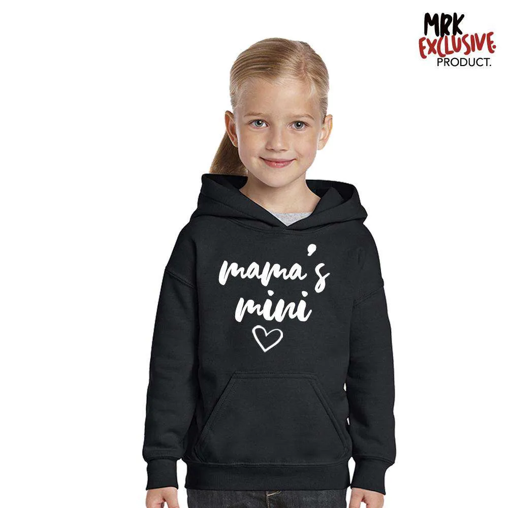 Mama/Mamas Mini Mum & Kid Matching Black Hoodies (MRK X)