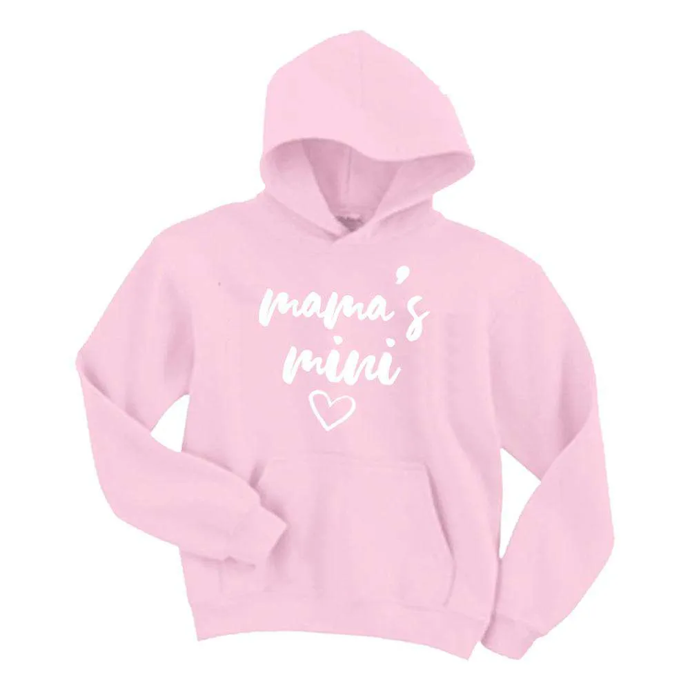 Mama/Mamas Mini Mum & Kid Matching Light Pink Hoodies (MRK X)