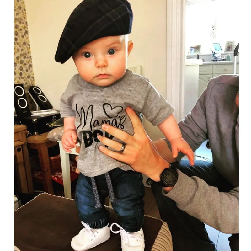 Mama's Boy Large Logo Kid T-Shirt (MRK X) boys apparel promo code