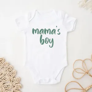Mama's Boy Script White Baby Vest cheap baby clothes online