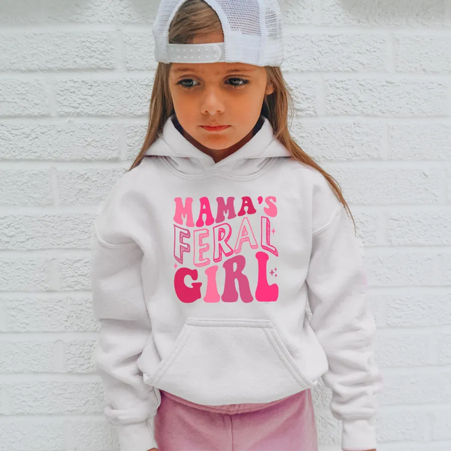 Mama's Feral Girl Hoodie girls skirts clearance
