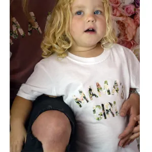 Mama's Girl Floral T-Shirt girls pajamas promo