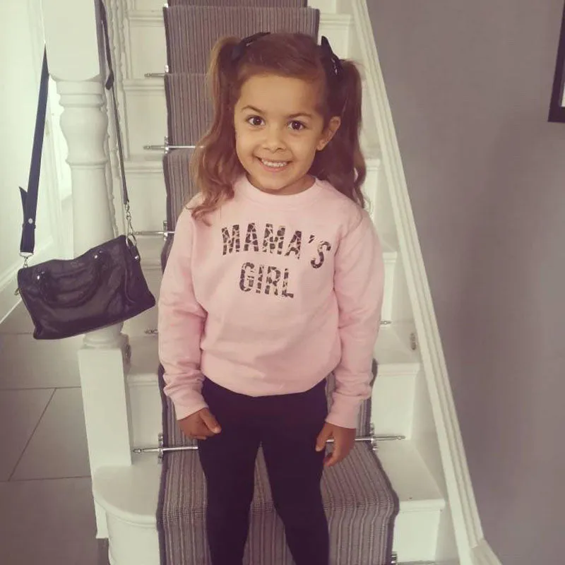 Mama's Girl Leopard Sweatshirt (MRK X) girls pajamas promo