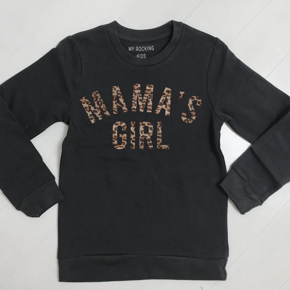 Mama's Girl Leopard Sweatshirts (MRK X) maternity wear outlet