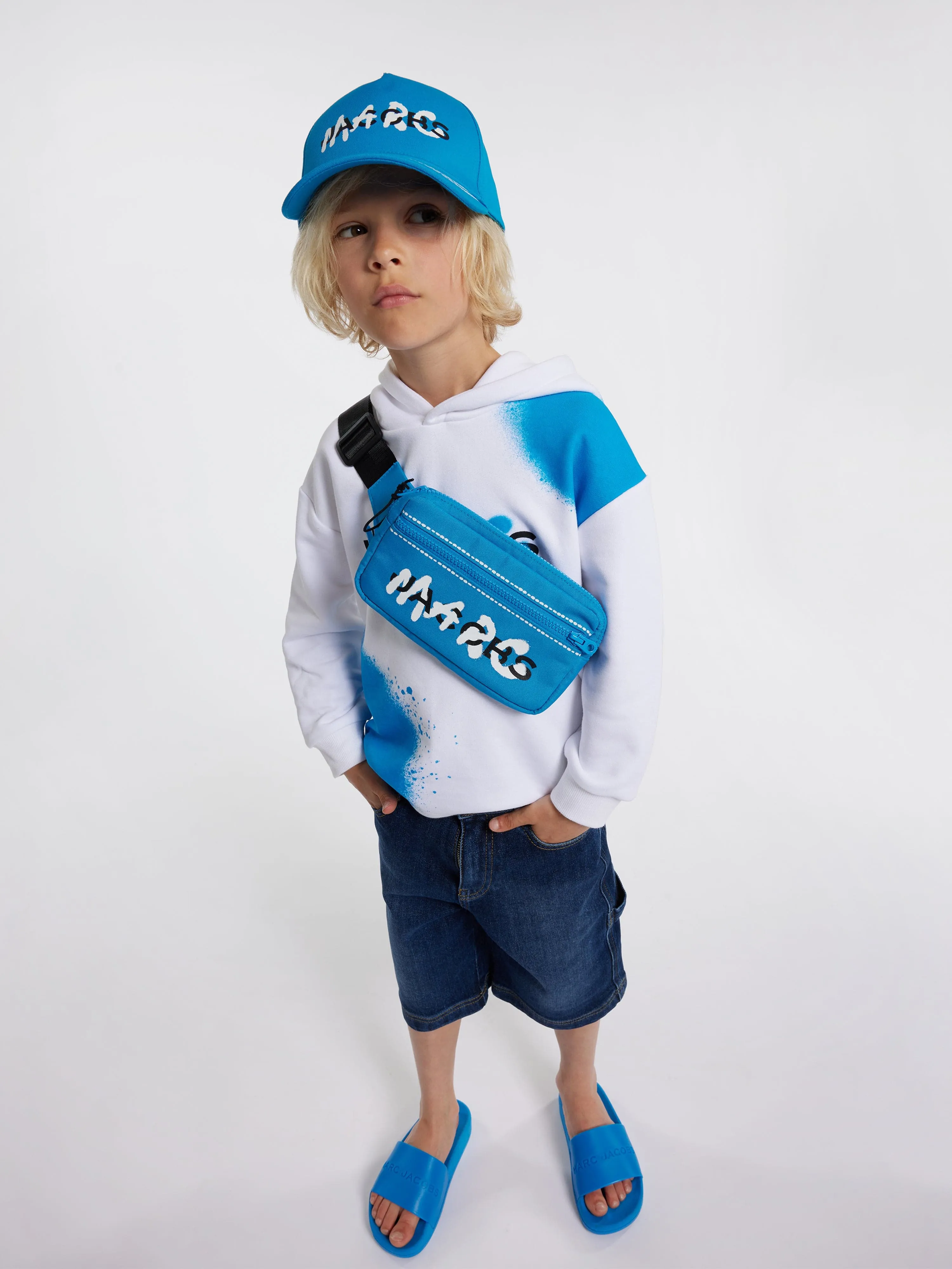 MARC JACOBS Boys Denim Bermuda Shorts in Blau