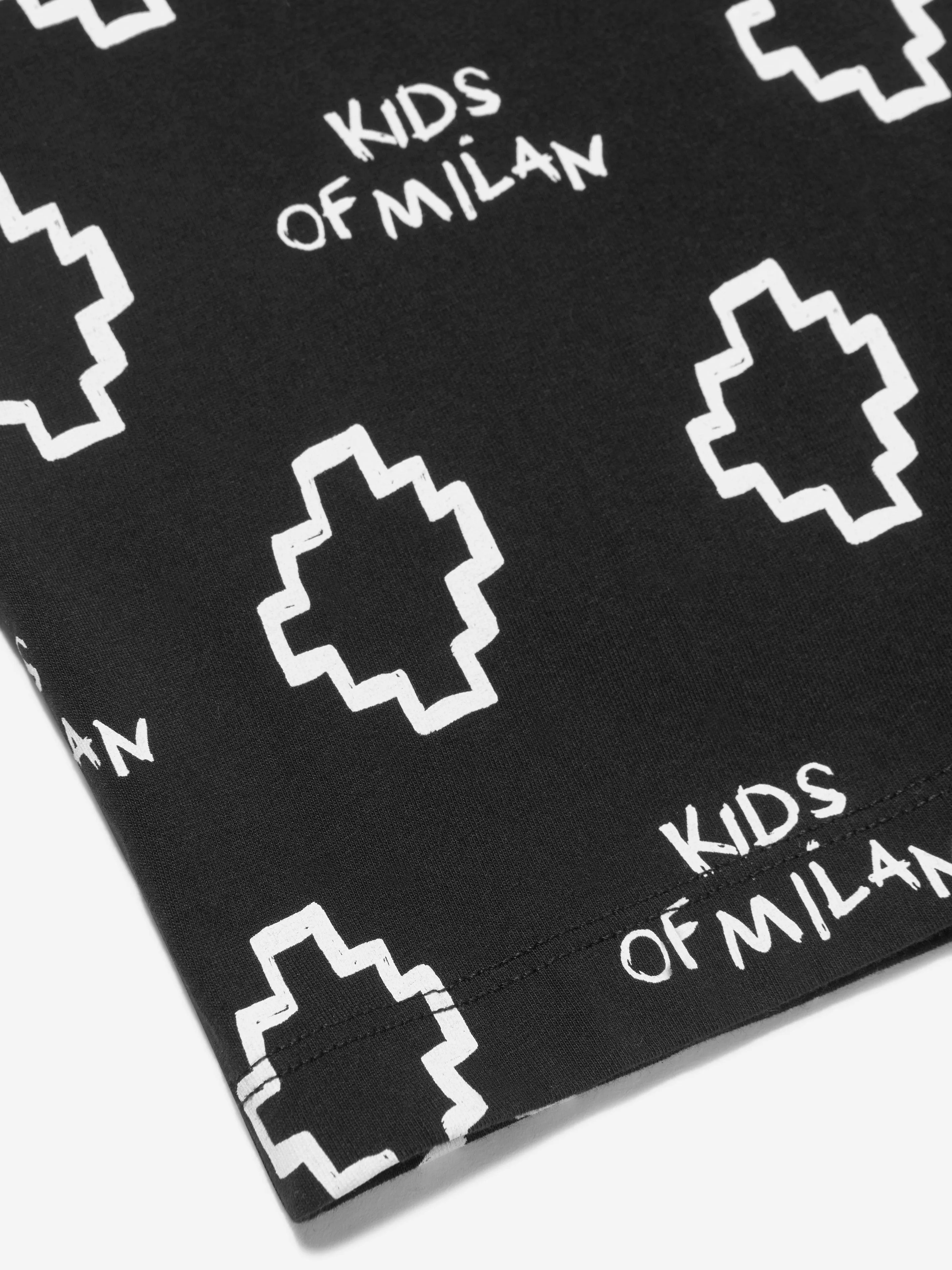 Marcelo Burlon Jungen Baumwoll Kurzarm Logo T-Shirt
