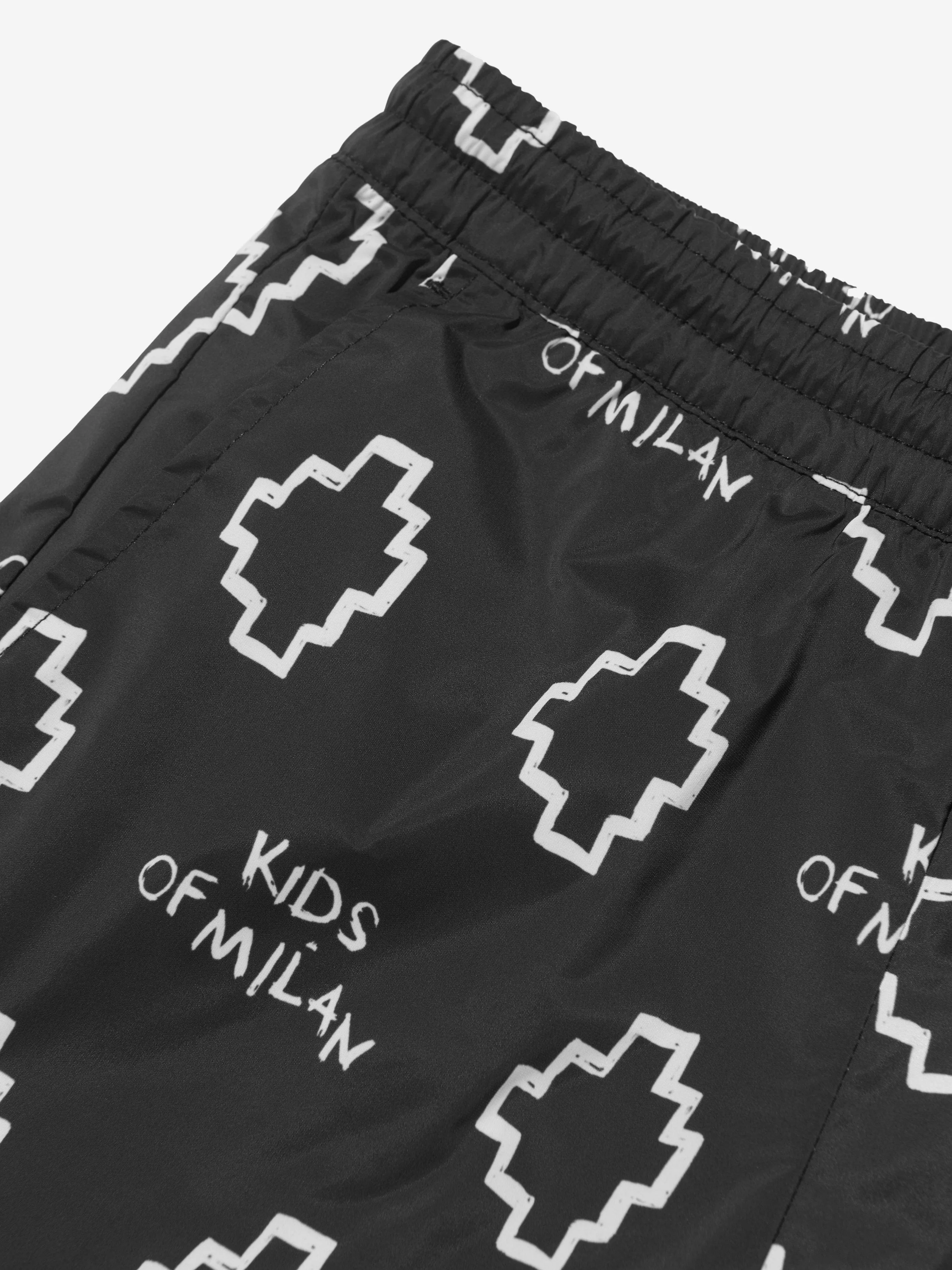 Marcelo Burlon Bademeister-Shorts mit Logo-Print