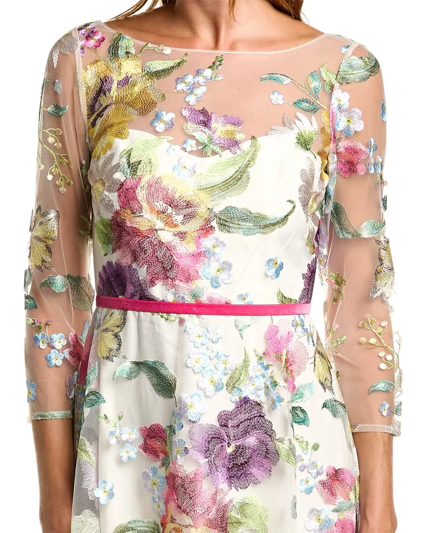 Marchesa Notte Floral Gown
