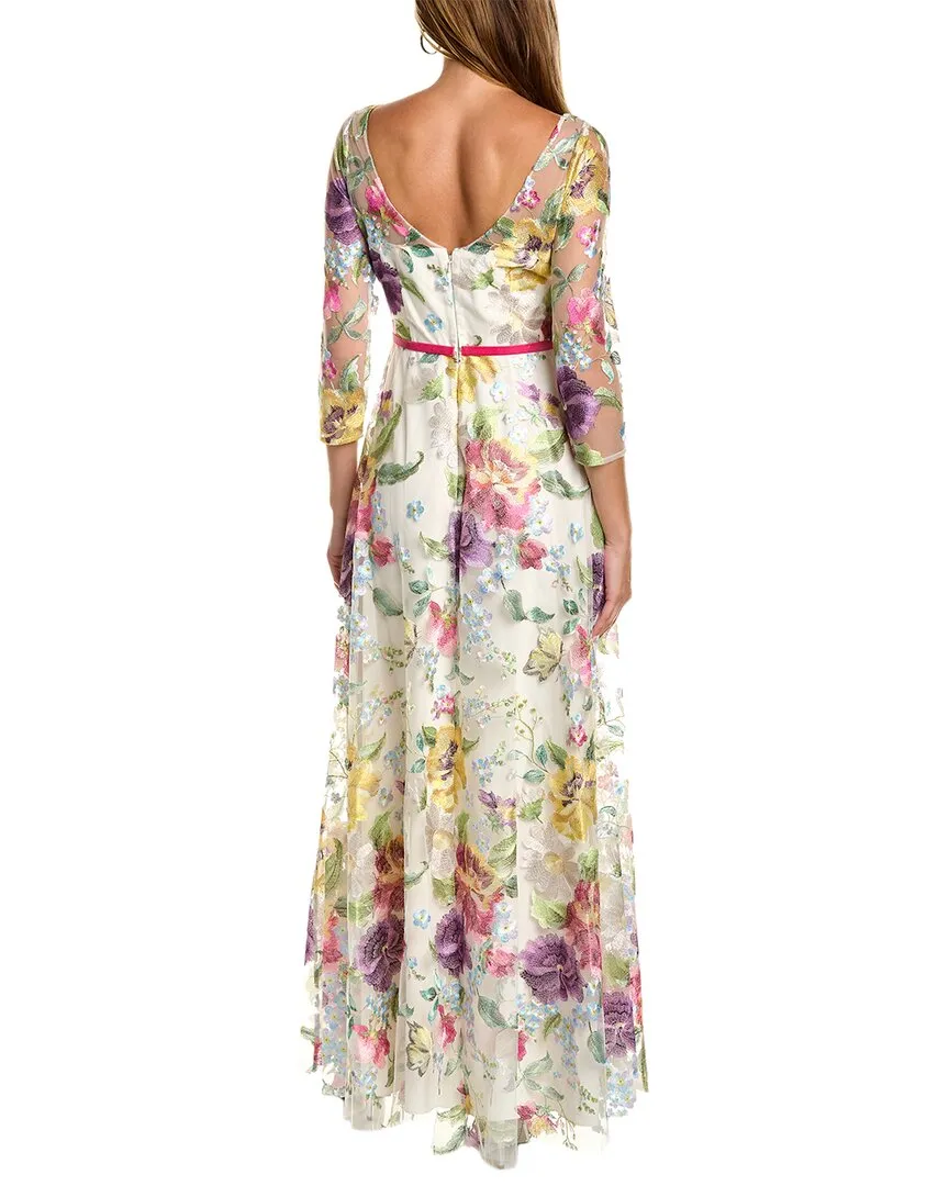 Marchesa Notte Floral Gown