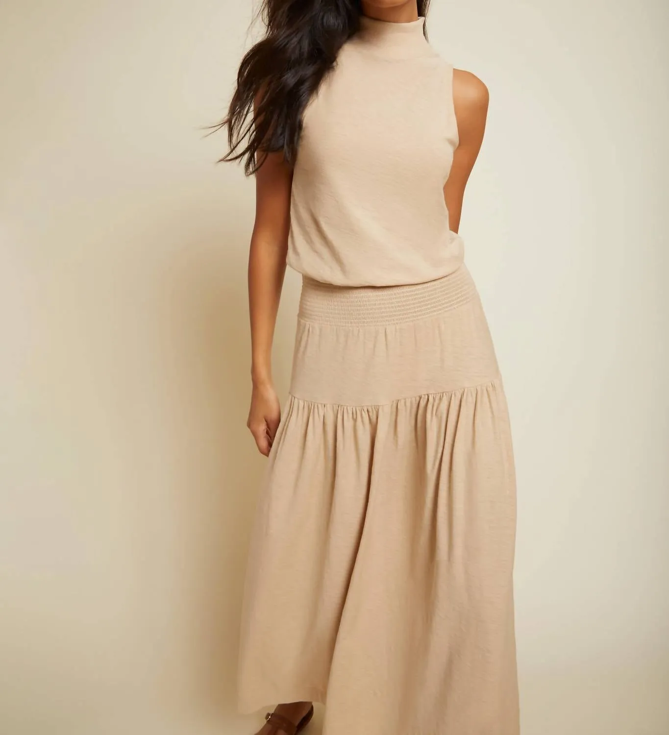 Margot 90S Dress In Toasted Marshmallow