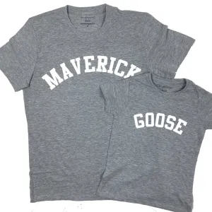 Maverick & Goose Matching Grey T-Shirts daddy outfits clearance