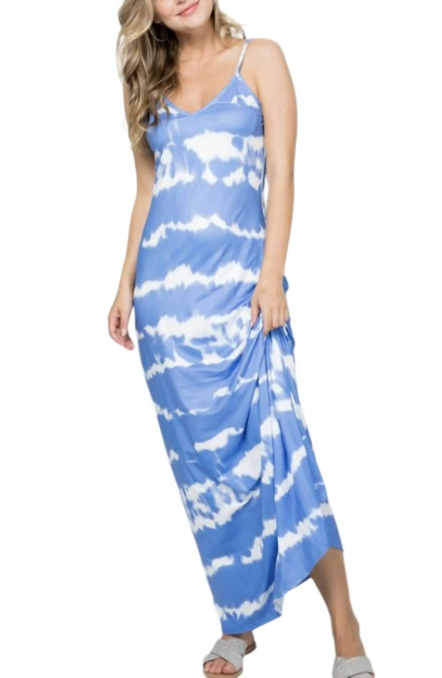 Maxi Dress In Dark Blue