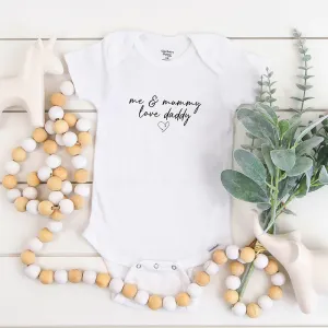 Me & Mummy Love Daddy Baby Vest cheap baby clothes online