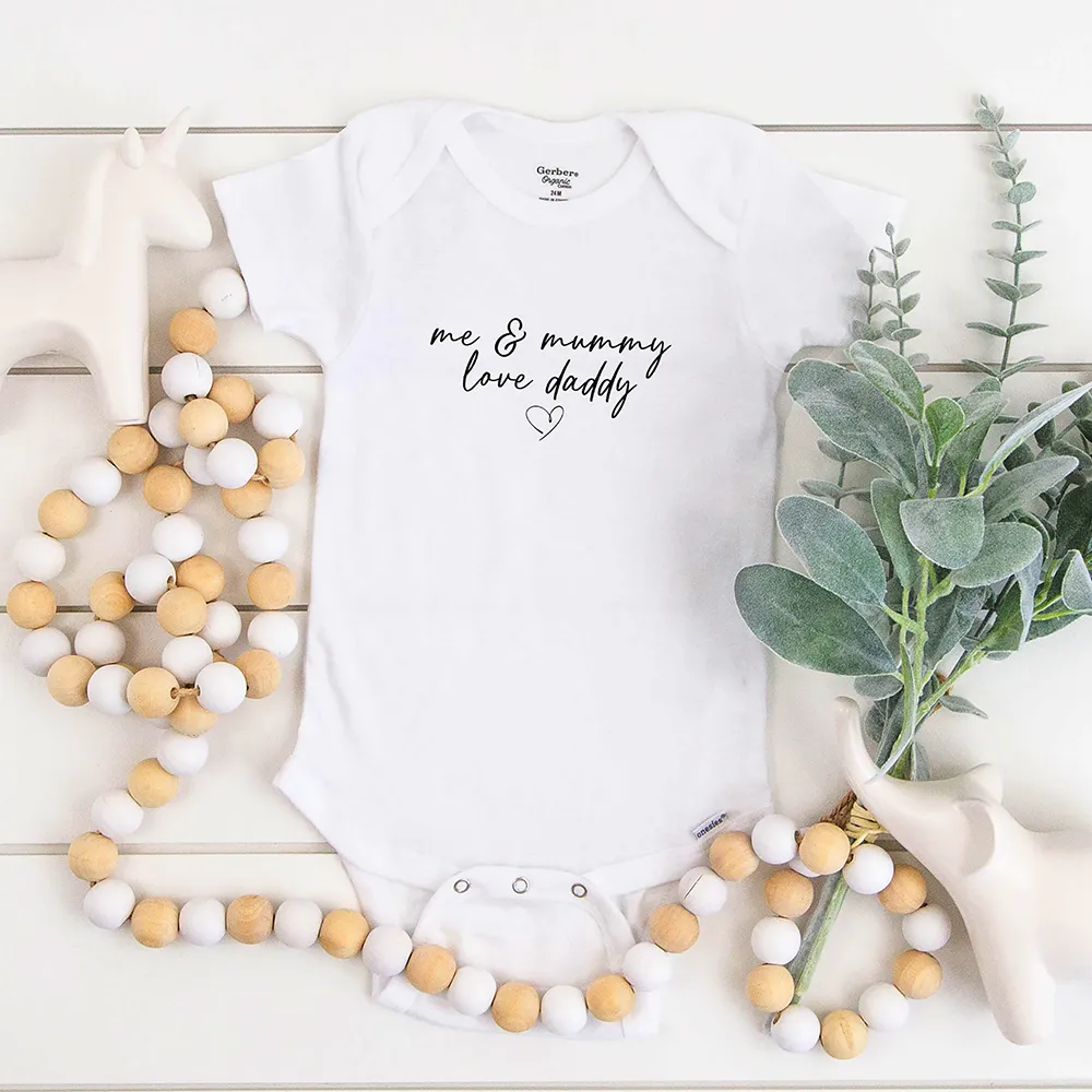 Me & Mummy Love Daddy Baby Vest cheap baby clothes online