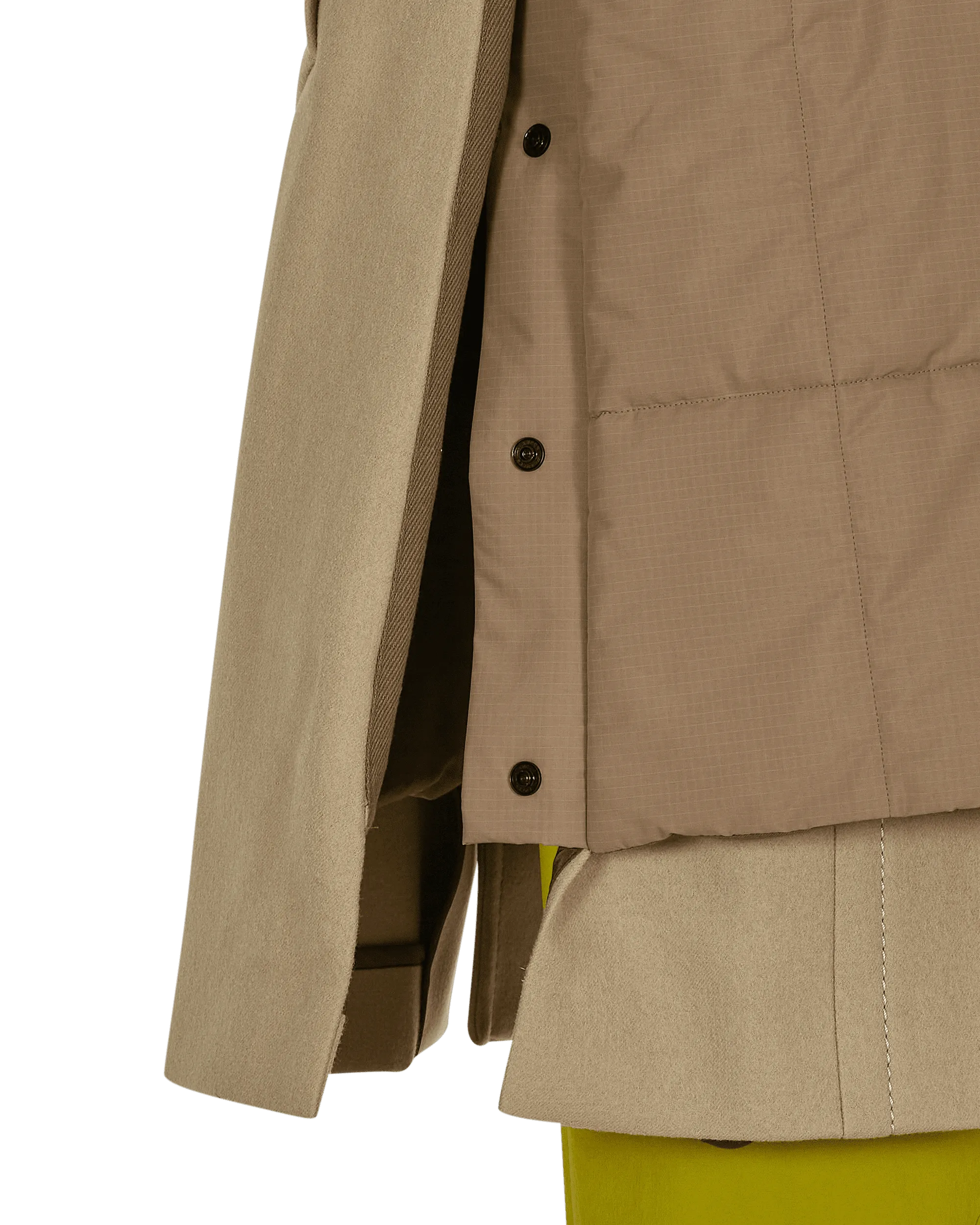 Melton Wollmantel Beige