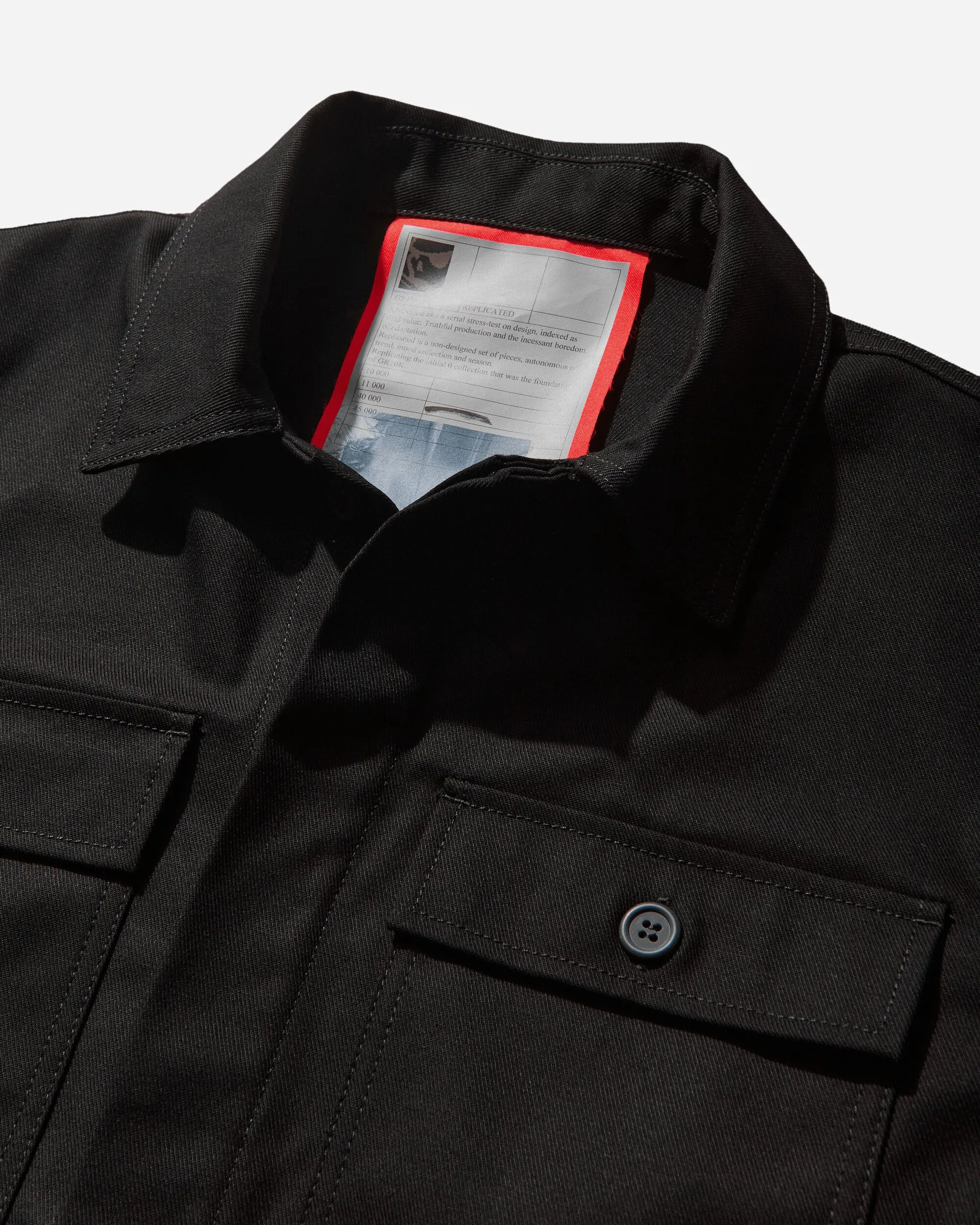 Herren 40000 Replizierte Kurze Jacke Schwarz