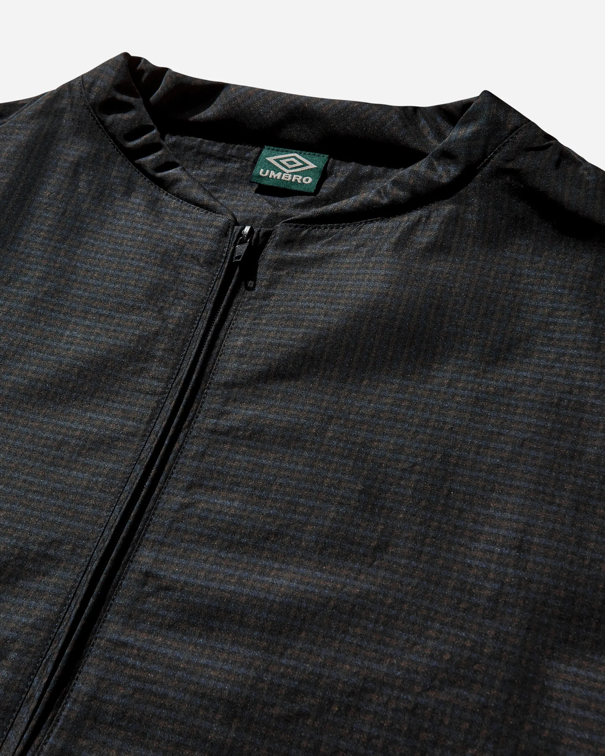 Herren Bomberjacke im Karo-Design Marineblau / Dunkelbraun