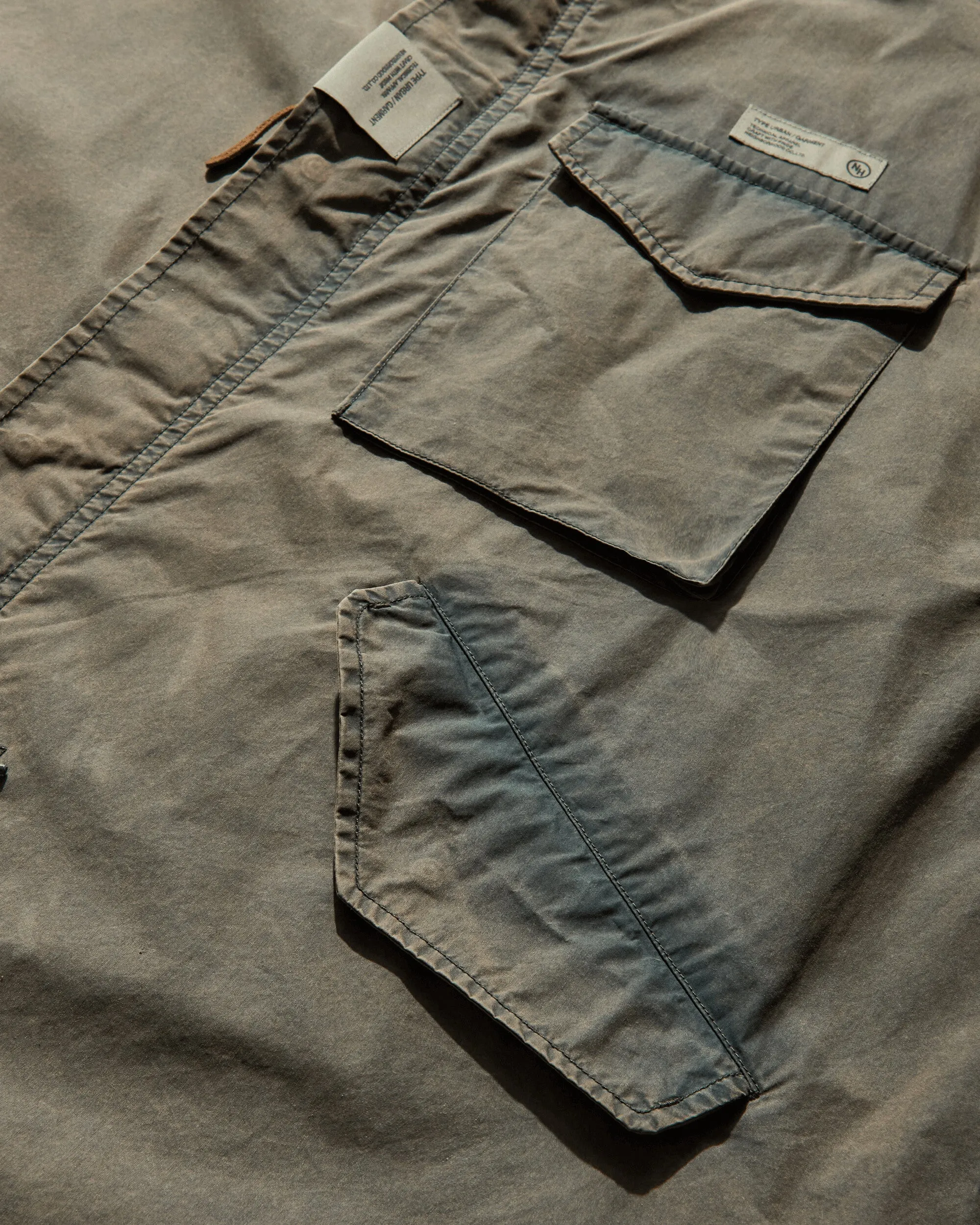 Herren Vintage Feldmantel Olivgrün