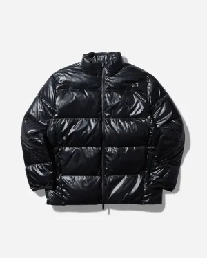 Herren Flug Daunen Pufferjacke Schwarz