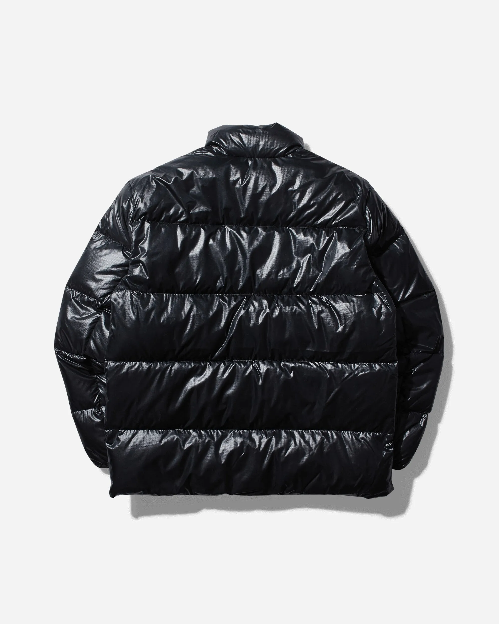Herren Flug Daunen Pufferjacke Schwarz