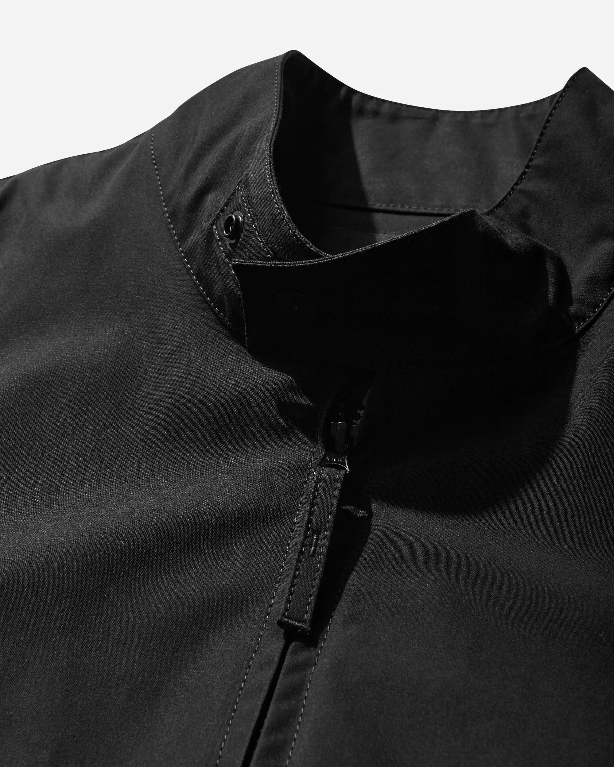 Herren Ghost Piece wetterfeste Baumwoll-Canvas-Jacke Schwarz