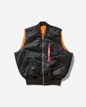 Herren MA-1 Heritage Weste Schwarz