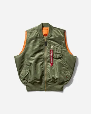 Herren MA-1 Heritage Weste in Salbeigrün