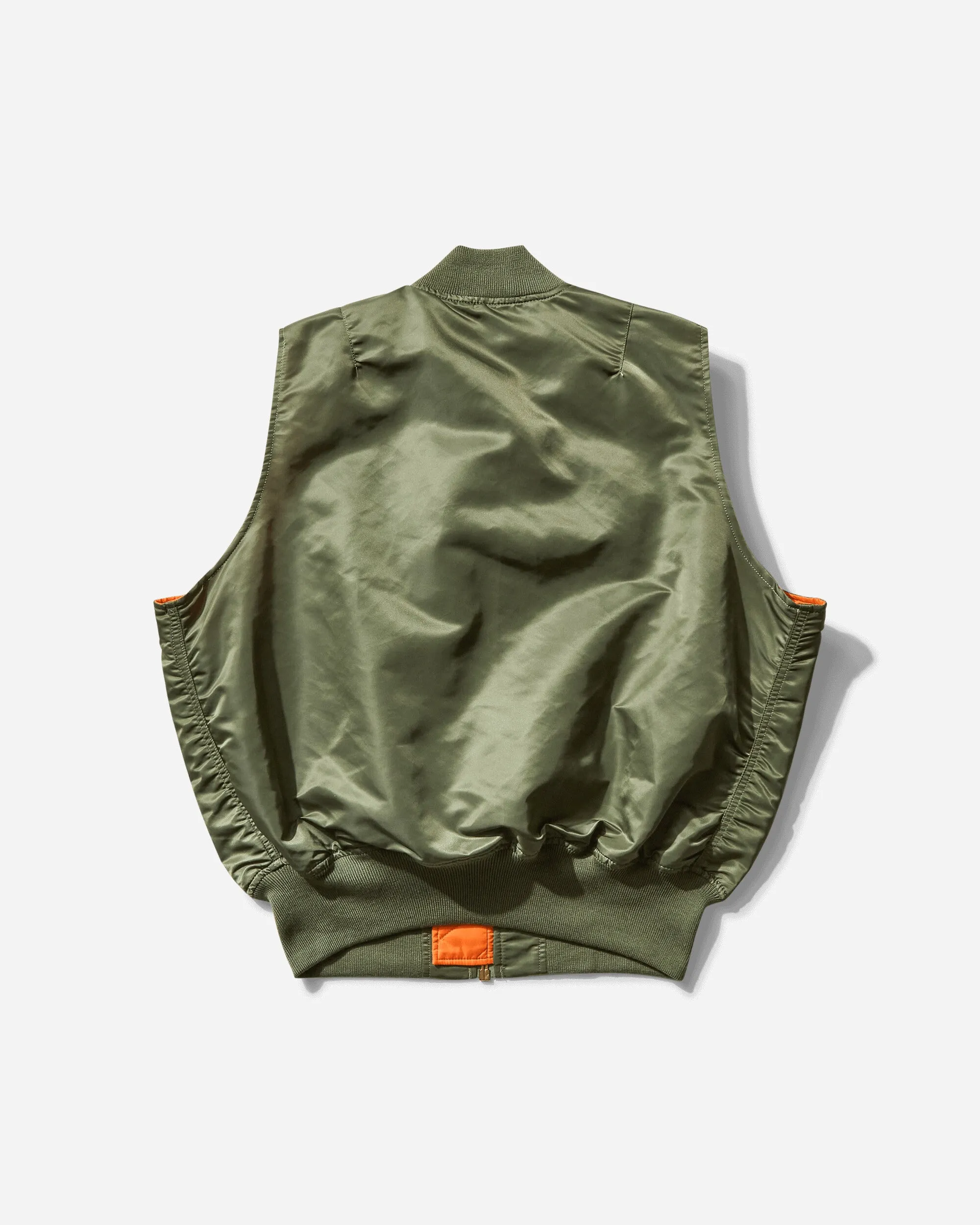 Herren MA-1 Heritage Weste in Salbeigrün
