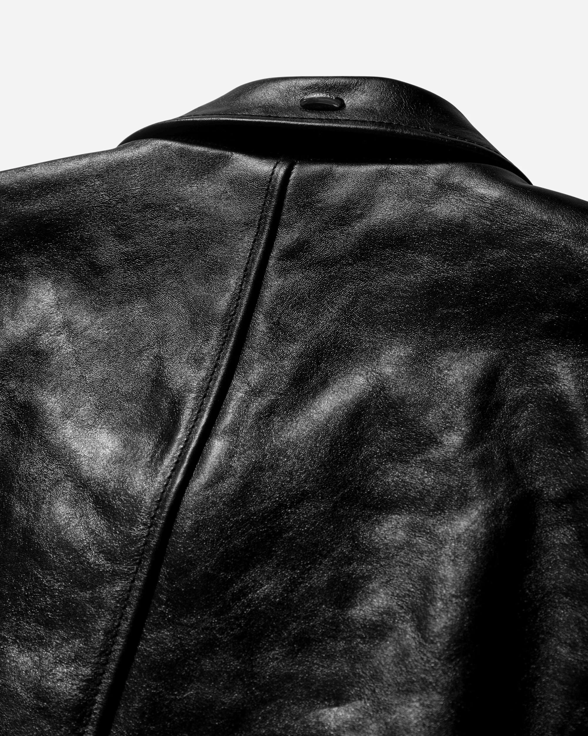 Herren Mini Lederjacke Schwarz