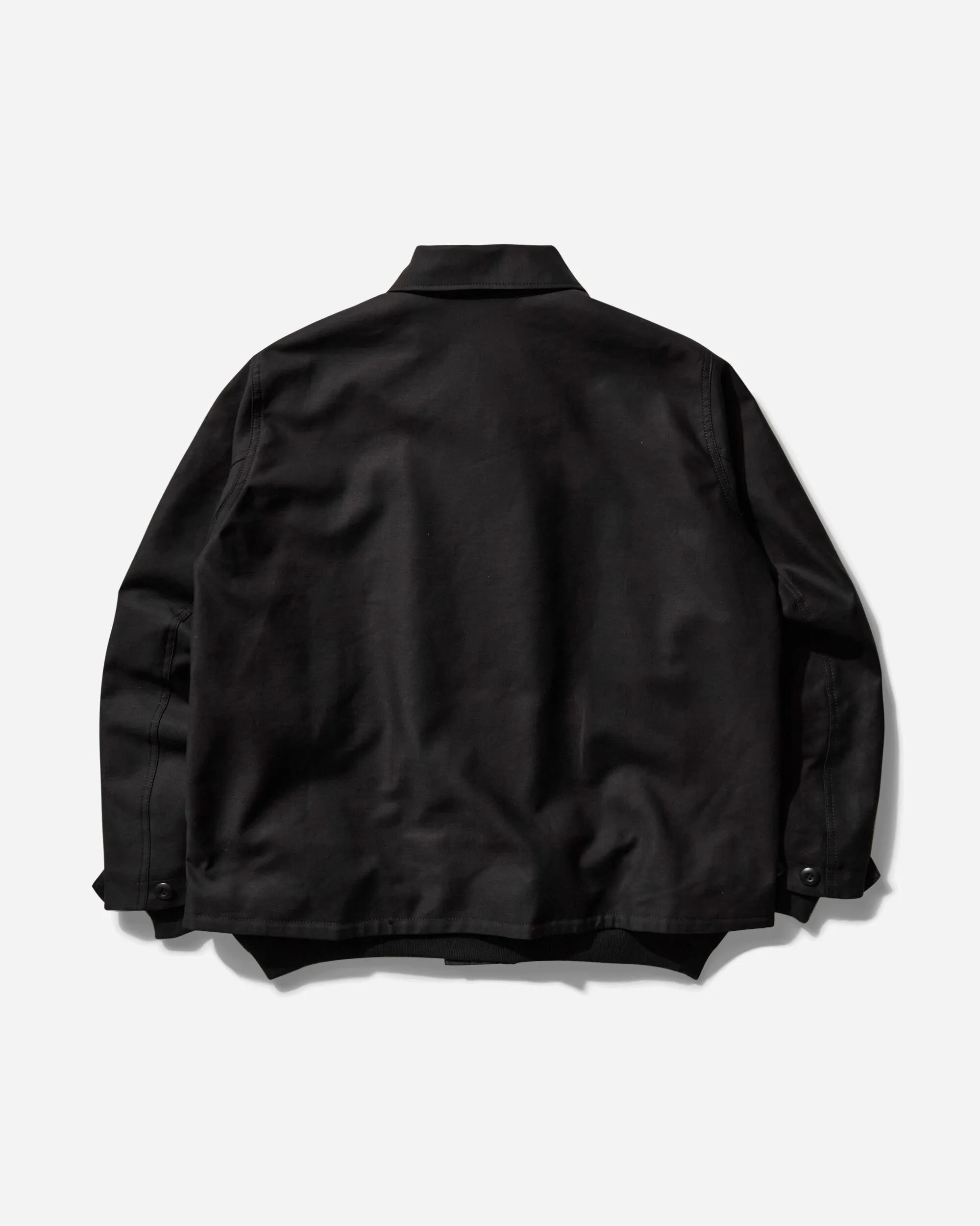 Herren WTAPS Baumwoll-Rückensatin-Jacke Schwarz
