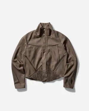 Herren Zafar Cropped Jacket Braun Eiche