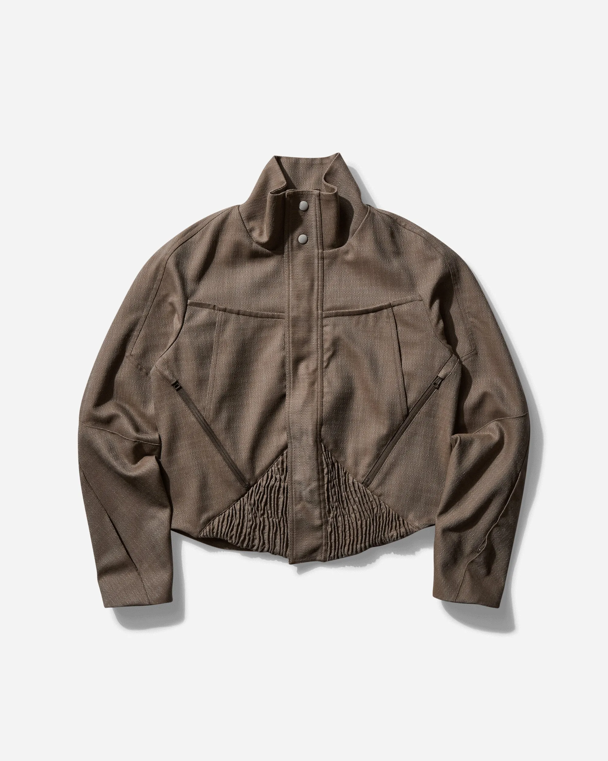 Herren Zafar Cropped Jacket Braun Eiche