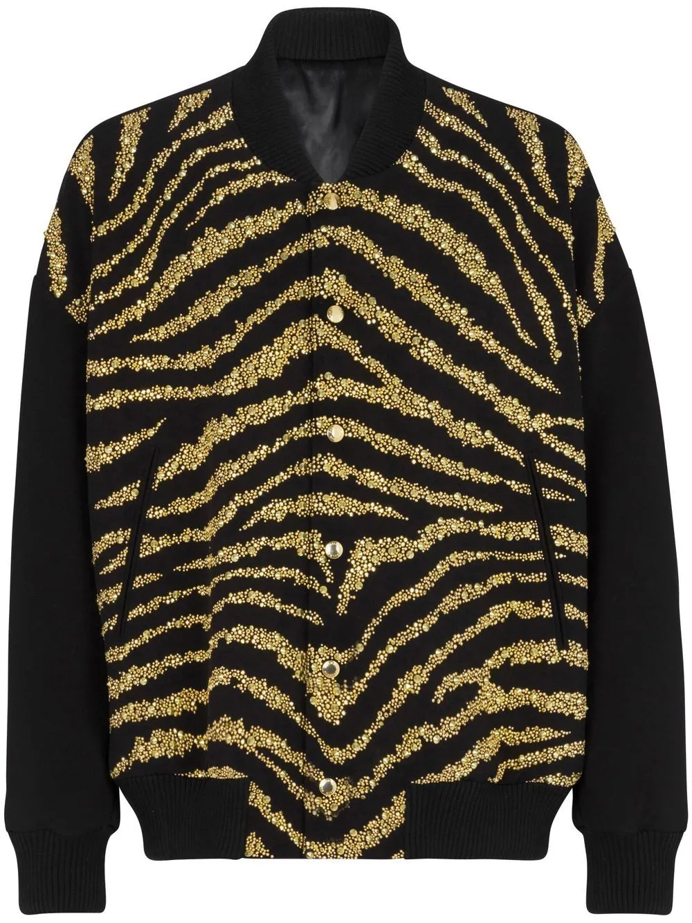 Metallic Zebra-Print Jacket winter jackets clearance