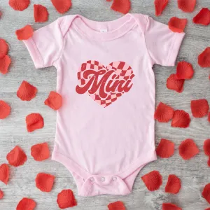 Mini Checkered Heart Baby Vest cheap baby clothes online