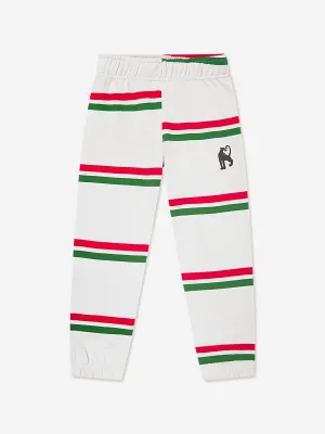 Mini Rodini Kinder Jogger mit Streifen in Grau