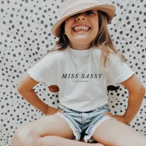 Miss Sassy London Core T-Shirt girls pajamas promo