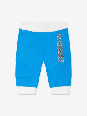 Missoni Baby Jungen Zickzack-Logo Joggerhose in Blau