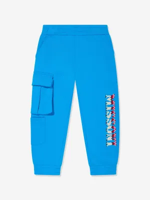 Missoni Boys Logo Joggerhose in Blau