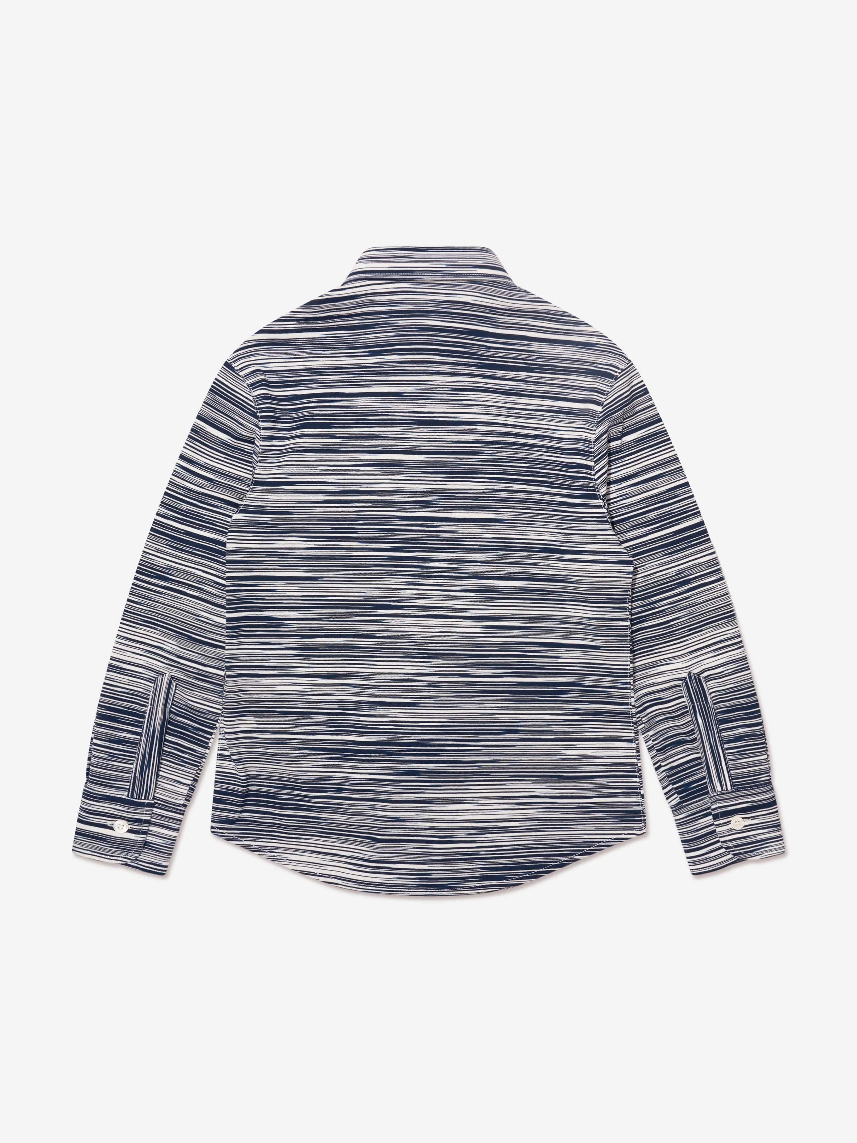 Missoni Jungen Langarmhemd in Blau