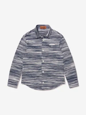 Missoni Jungen Langarmhemd in Blau