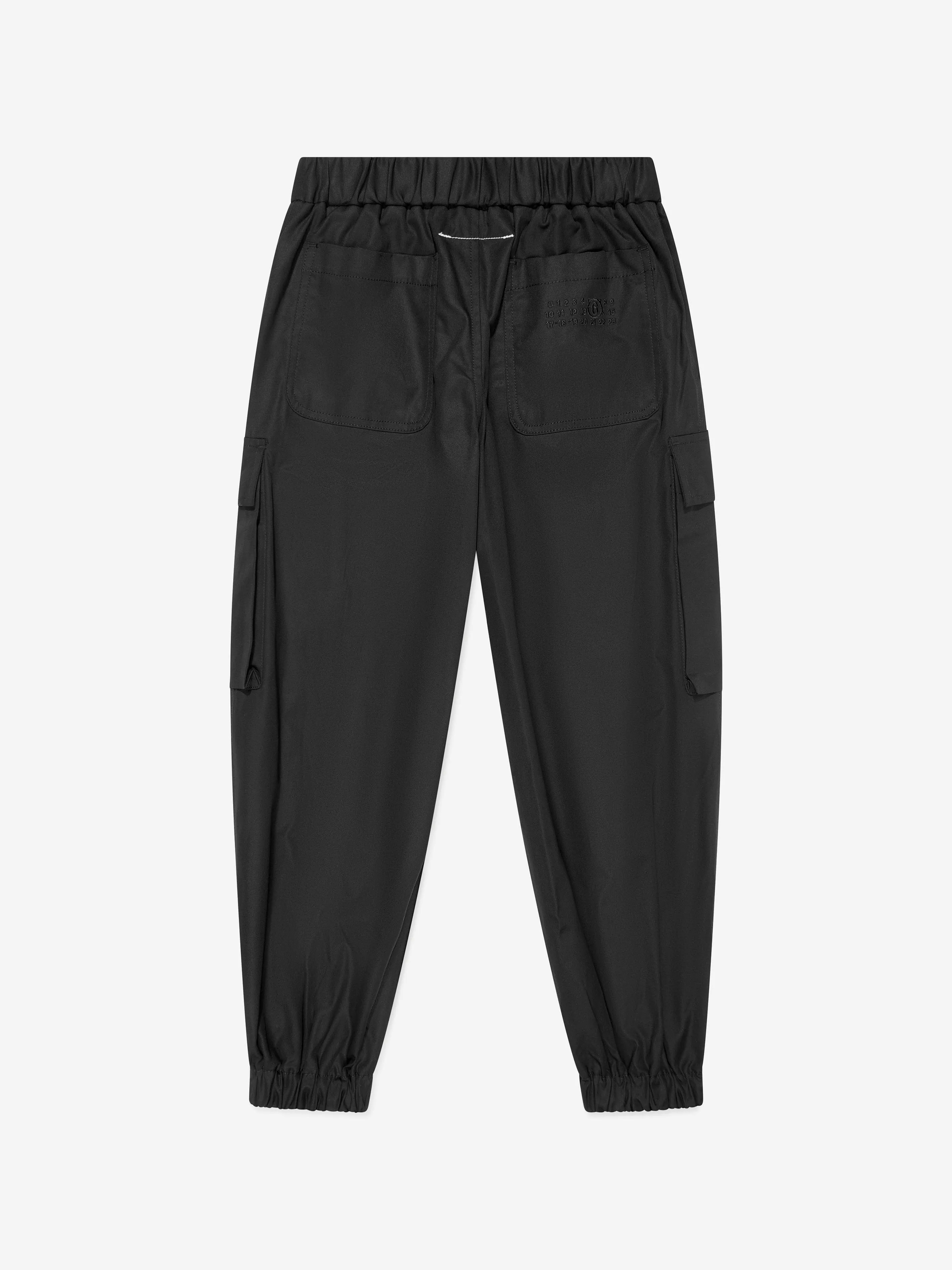 MM6 Maison Margiela Kids Cargo-Hose in Schwarz