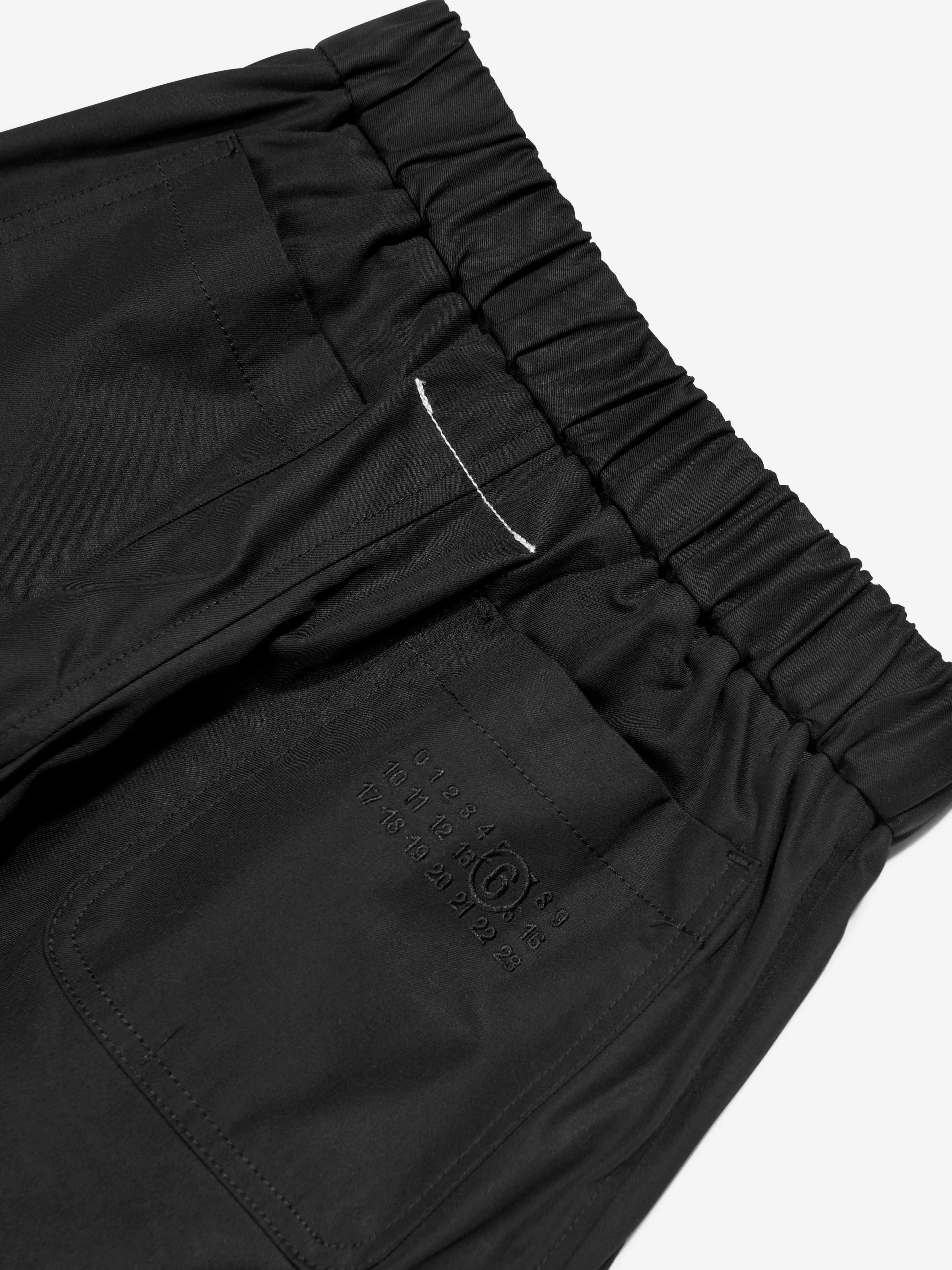 MM6 Maison Margiela Kids Cargo-Hose in Schwarz