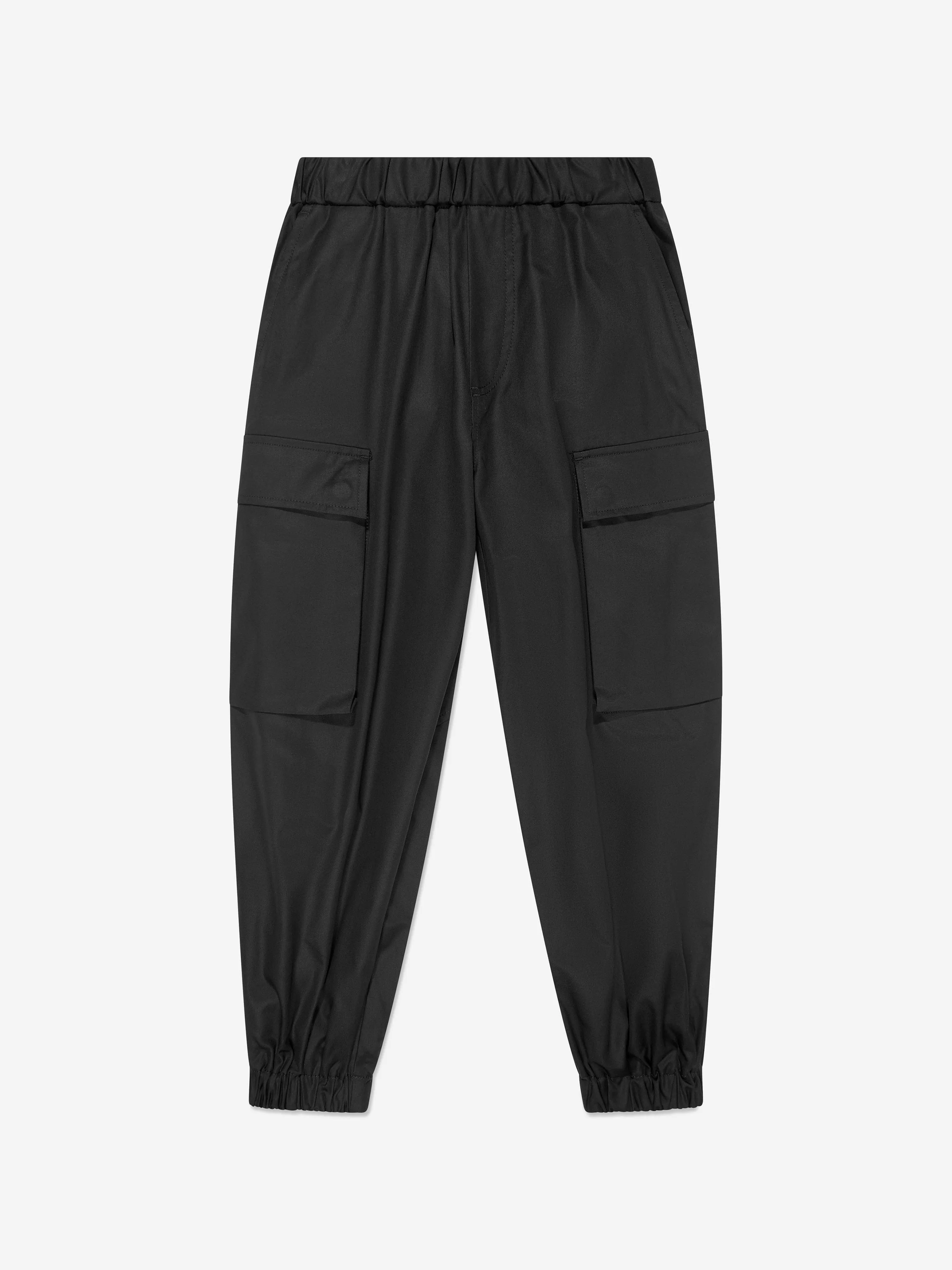 MM6 Maison Margiela Kids Cargo-Hose in Schwarz