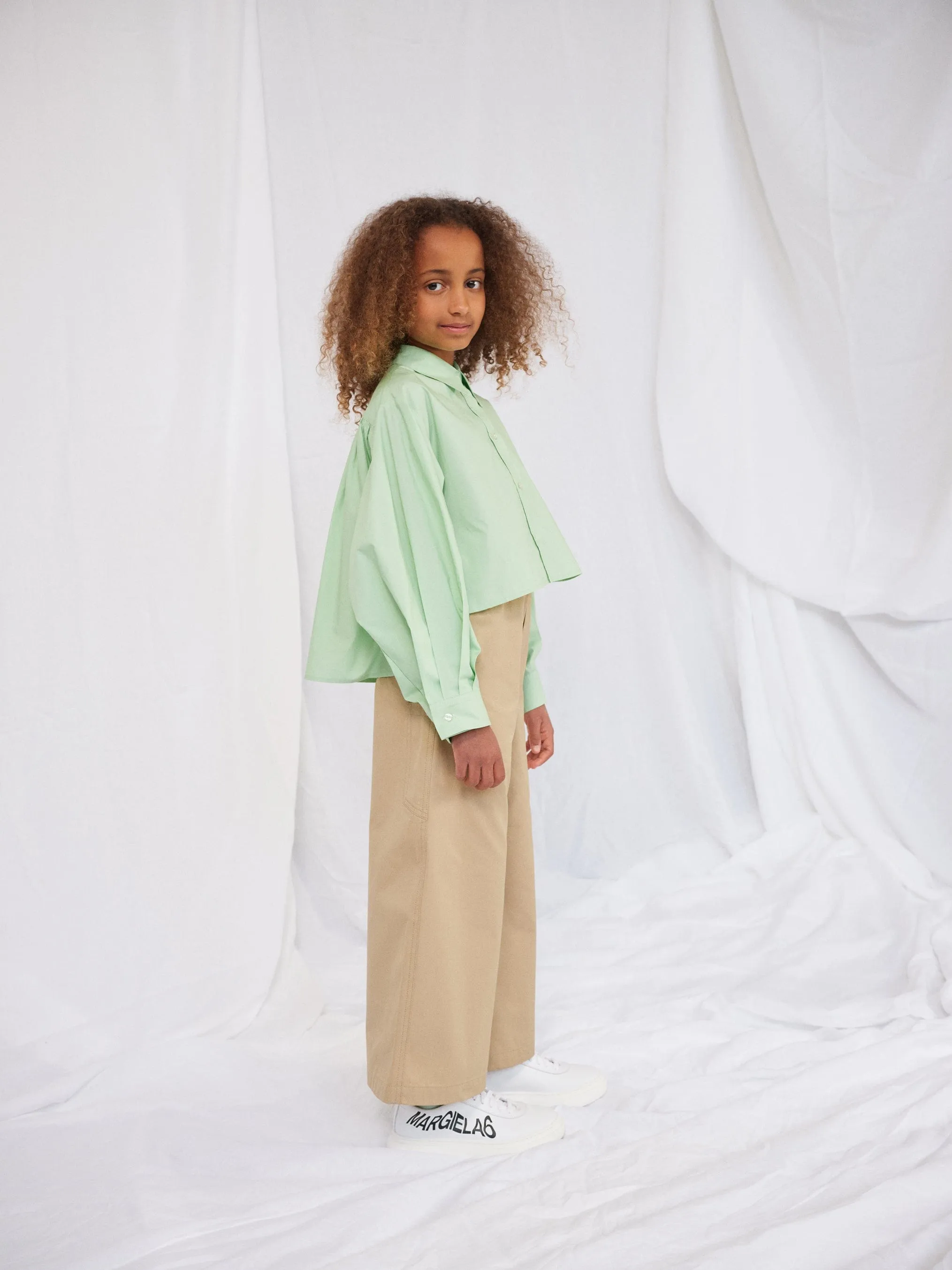 MM6 Maison Margiela Kinder Culotte-Hose in Beige