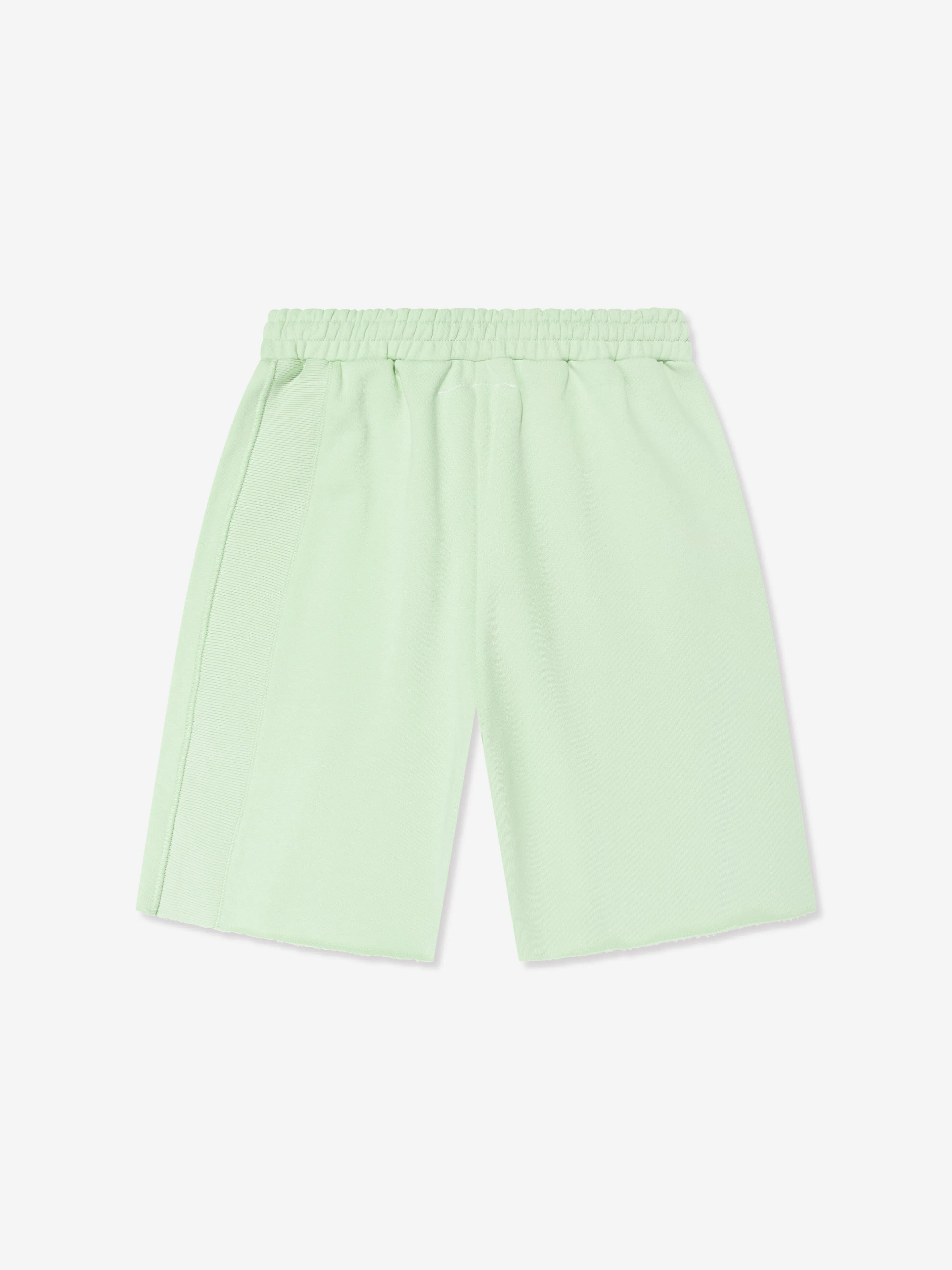 MM6 Maison Margiela Kids Logo Shorts in Grün