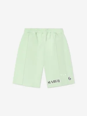 MM6 Maison Margiela Kids Logo Shorts in Grün